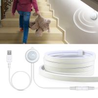 320LED/M 11mm 5V USB COB LED Strip Light Silica Gel Neon Tape Sign Wireless PIR Sensor Switch Motion Detection Stairs Night Lamp