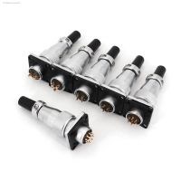 ❍♗☊ WS16 Square Flange 16mm Chassis Panel Mount 2/3/4/5/7/9 Metal Aviation Circular Cable Plug Connector