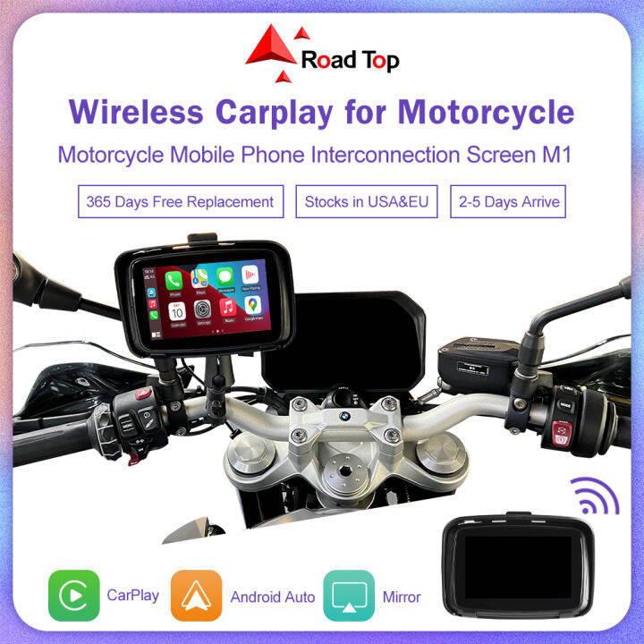 External Portable IPX7 Outdoor Waterproof Wireless Carplay 5 Inch ...