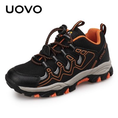 UOVO 2022 New Boys Girls Sports Children Footwear Outdoor Breathable Kids Hiking Shoes Spring And Autumn Sneakers Eur #27-39