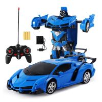 Transformer RC Robot Car รีโมทคอนโทรล2IN1 360 ° Rotating Stunt Kids Boys Gift Toys For Kids Over 6 Years Old