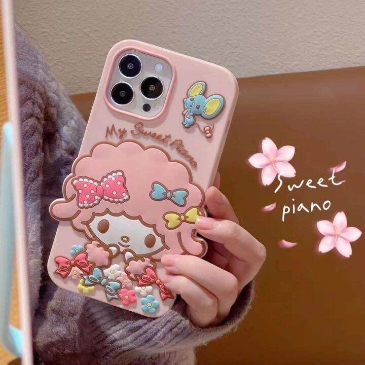 cs141-เคสโทรศัพท์-งานซิลิโคนนิ่มๆไม่หนา-ลายmelody-สินค้าพร้อมส่ง-อ่านรายละเอียดก่อนสั่ง