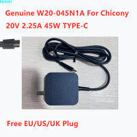 ของแท้ Chicony W20-045N1B W20-045N1D 20โวลต์2.25A 45วัตต์ TYPE-C AC Adapter สำหรับแล็ปท็อปพาวเวอร์ซัพพลายชาร์จ