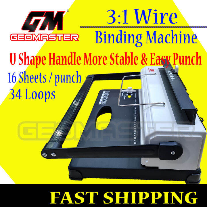 Geomaster Super Wire Binding Machine , Double Wire Binding Machine 31