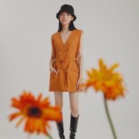 Work and Play Vest ( สี Dark Orange)