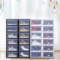 Plastic PP Translucent Shoe Box Multifunction Home Dust-Proof Drawer Combination Storage Boxes Men/Women Shoes Organizer