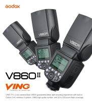 Godox V860II TTL HSS Li-Ion แบตเตอรี่ แฟลชทำงานระบบ ออโต้ ใช้พลังงานด้วยแบต สามารถชาร์จได้ รับประกัน 2 ปี