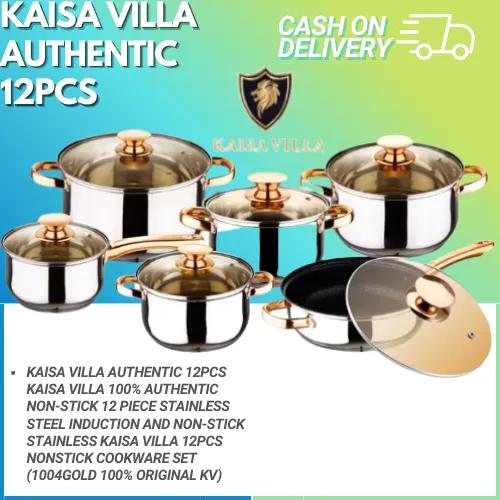 KAISA VILLA AUTHENTIC 12PCS KAISA VILLA 100 AUTHENTIC NONSTICK 12
