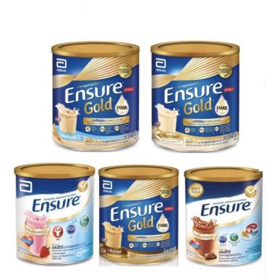 Ensure GOLD เอนชัวร์ ขนาด 400 กรัม กระป๋องเล็ก ~ 4 รส ธัญพืช สตรอเบอรี่ ช็อกโกแลต วานิลลา ~