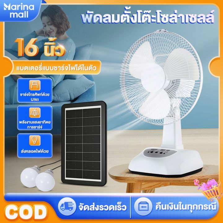 ไม่ใช้ไฟฟ้า-ลมแรงพัดลมโซล่าเซลล์-solar-fan-พัดลม-12-16-นิ้ว-5-ใบพัด-ใช้ไฟฟ้าได้-พัดลมอุตสาหกรรม-พัดลมพกพา-แบตเตอรี่ในตัว