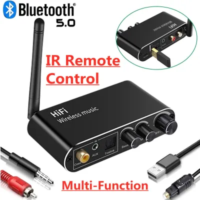 Digital to og Audio DAC Converter Optical Fiber Coaxial to 3.5MM AUX RCA Amplifier Car kit Speaker U Disk Bluetooth Receiver