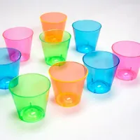 ☍✆ Promotion - 30 Pieces x Home Party Wedding Disposable Plastic Tableware Supplies 1oz(30ml) Assorted Shot Cup