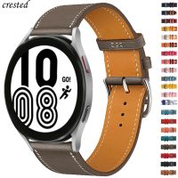 20mm 22mm Leather Band For Samsung Galaxy watch 4/Classic/46mm/42mm/Active 2/3/Huawei GT-2-3 Pro Bracelet Galaxy Watch 4 strap