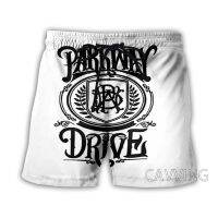 แฟชั่นใหม่ผู้หญิง / ผู้ชายพิมพ์ 3D Parkway Drive Rock Summer Beach Shorts สตรีทแวร์ผู้ชาย Quick Dry Vacation กางเกงขาสั้นลำลอง XS-5XL