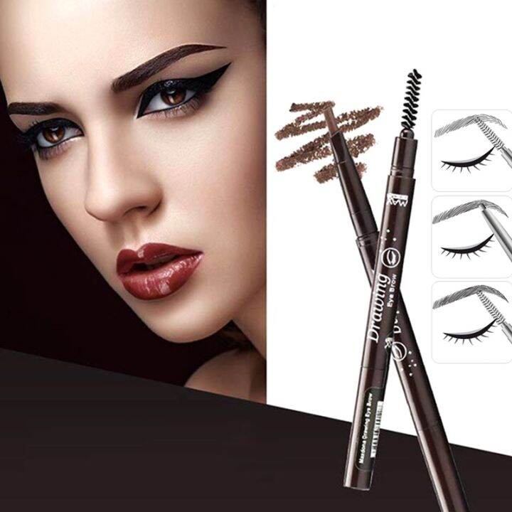 double-heads-automatic-eyebrow-pencil-waterproof-long-lasting-pen-with-eyebrow-brush-mh88