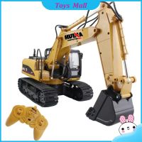 Huina Toys 1350 15ช่อง2.4G 1/12 Rc Excavator ชาร์จ1:12 Rc รถแบตเตอรี่ Rtg