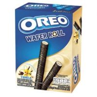 (แพค3)โอรีโอวานิลลาเวเฟอร์โรล 54 กรัม/Oreo Vanilla Wafer Roll 54g