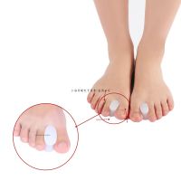 ✲№ 2pcs 1pair Gel Toe Separator Foot Care Spacer Silicone Straightener Finger Valgus Hallux Bunion Protector Orthopedic Corrector