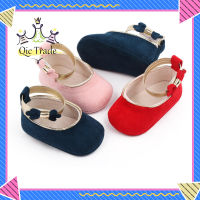 【จัดส่งที่รวดเร็ว✨】Baby Princess Toddler Shoes Soft Sole Casual Bowknot Baby Shoes Non-slip Breathable Toddler Shoes