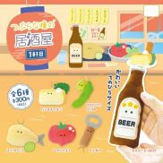 HENLI Sáng Tạo Trang trí túi Cá tính Bia Sushi Móc Chìa Khóa Nhật Bản Gạo