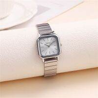 【YF】♗▧⊕  simple square dial women steel dress wrist watch