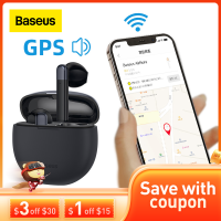 Baseus AirNora TWS Bluetooth Headphones Wireless Headset Anti-lost APP GPS Function Bluetooth 5.0 Earphones IPX4 Touch Control