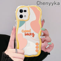 เคส Chenyyka สำหรับ OPPO Reno 7 4G Reno 8 4G F21 Pro F21s Pro Reno 4 Pro Reno 6เคสหลากสีน่ารักกราฟฟิตี้เพ้นท์ลายศิลปะซิลิโคนหนาเคสโทรศัพท์โปร่งใสป้องกันคลื่นเนื้อครีมเคสนิ่มใสเคส