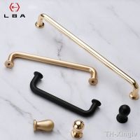 【hot】♂⊙  Zinc Alloy Gold Cabinet Handles Drawer Knobs Cupboard Door Pulls Fashion Hardware Handle