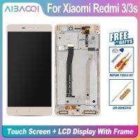 หน้าจอแอลซีดีใหม่เอี่ยมระบบสัมผัส + กรอบ + แทนการประกอบสำหรับเพาเวอร์ Aibaoqi เหมาะสำหรับ Xiaomi Redmi 3/3S