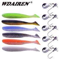 【hot】❒◈♠ WDAIREN Rotating Metal Jig Soft Bait set Artificial Rubber Fishing Lures Abdomen open Paddle Tail Bass