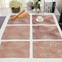 【LZ】◊▦№  1Pcs Breif Cotton Linen Table Mats Pattern Kitchen Flower Placemat Bowl Cup Mat Dining Coaster Pad 42x32cm Home Decor MG0052