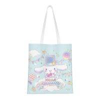 Cinnamoroll กระเป๋า Tas Jinjing Kanvas น่ารักถุงผ้าฝ้ายชอปปิ้ง,กระเป๋าชายหาด,Kado Ulang Tahun | ถุงช้อปปิ้งนำมาใช้ใหม่ในครัว