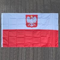 Xvggdg ค่าสถานะธงโพลีเอสเตอร์ Poland 5*3 FT 150*90 CM คุณภาพสูงแบนเนอร์