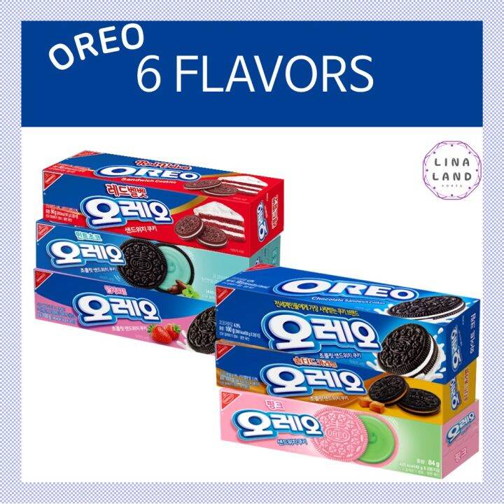 [OREO] Collection Oreo Cookie Snacks | Korean Oreo White Cream, Pink ...