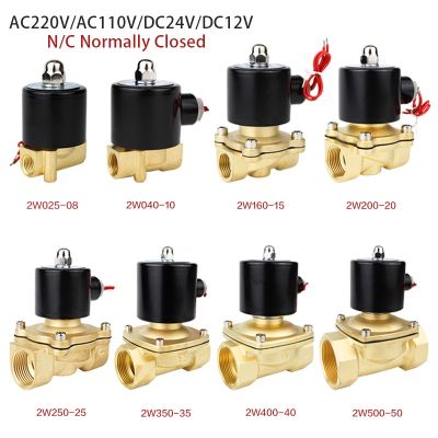 hot【DT】 1/4  3/8  1/2  3/4  1  1-1/2  BSP Female 12V 24V 110V 220V Electric Solenoid Closed Pneumatic Air