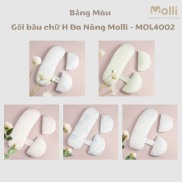 Gối bầu chữ H kèm gối phụ MOLLI cao cấp - phân phối LAMEBE - Mẹ và bé