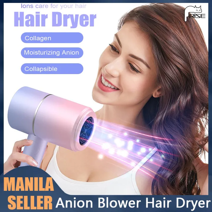 Portable Fold Electric Blue Anion Blower Hair Dryer Salon Blowers
