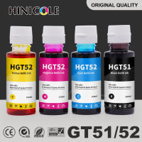 Hinisole GT51 GT52หมึกย้อมขวดสำหรับ HP DeskJet GT 5810 5820 GT5810 GT5820 51 52ถัง310 410 318 418เครื่องพิมพ์หมึกอิงค์เจ็ท