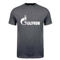 เสื้อยืด Gazprom สำหรับผู้ชายเสื้อยืดแก๊ซพรอมผ้าฝ้ายฤดูร้อนแขนสั้นเสื้อยืดแฟชั่นสุดเท่สำหรับผู้ชาย LH-187