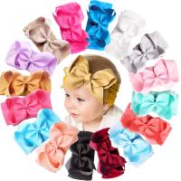 16ชิ้นที่คาดผมโบว์ผูกผม Bando Bayi เด็กแรกเกิดเด็กวัยหัดเดินเครื่องประดับผมสาวขายส่ง