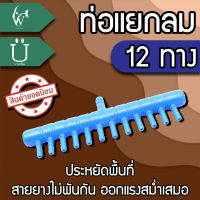 ท่อแยกลมต่อกับปั๊มลมเพื่อกระจายลม 12 ทาง (ถูกที่สุด? ดีที่สุด?) BY วสันต์อุปกรณ์ปลาสวยงาม