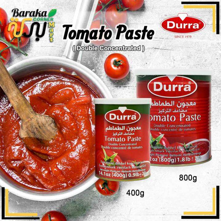 Durra Tomato paste double concentrated buah tumato pes Tomato pes