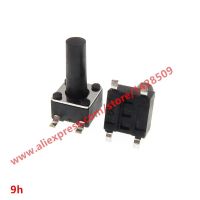 4pin 200PCS/LOT 4.5x4.5X9mm Panel PCB Momentary Tactile Tact Mini Push Button Switch SMT