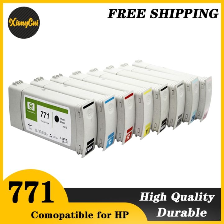 เข้ากันได้กับ-hp-771ตลับหมึกที่ได้รับการตกแต่งใหม่ด้วย-hp-หมึกสำหรับ-hp-เม็ดสี-z6200-z6600เครื่องพิมพ์-z6800