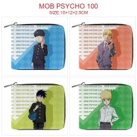 [COD] Psionic animation peripheral short zipper cartoon student pu half-fold leather card bag coin purse