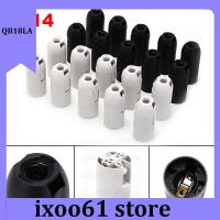 ixoo61 store 10pcs Practical E14 Light Bulb Lamp Holder Socket Lampshade Ring 2A 250V 2 Color Small Screw Cap Lighting Accessories