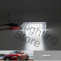 4pcs LED รถประตูโคมไฟสำหรับ Maserati Ghibli M157 Quattroporte qtp QP6 M156 Levante 2017 2018ภายในประตูมารยาท