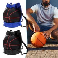 hot【DT】 Basketball Half Net Drawstring Mouth Volleyball Soccer Storage Shoulder Messenger