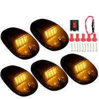 5x Cab โคมไฟหลังคาเครื่องหมายด้านบนวิ่งรถ LED C An BUS สีเหลืองอำพันสีขาวหลอดไฟสัญญาณสำหรับรถบรรทุก SUV 4x4 D OOM ไฟ Led 12โวลต์อุปกรณ์เสริม