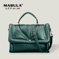 MABULA ผู้หญิงผ้าออกแบบขนลงเบาะหนัง Satchels หญิงแฟชั่นฤดูหนาว C Rossbody กระเป๋าซิปกระเป๋าถือกระเป๋าขนาดเล็ก